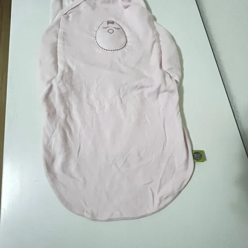 Nested Bean Zen Swaddle Classic Soft Pink Cotton Size 0-6 Months 7-18 lbs